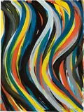 Sol LeWitt, Wavy Vertical Brushstrokes, 1984, gouache on paper