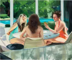 Sleight of Hand by Caroline Walker, 2013, oil on board, sold May 2023