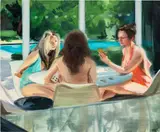 Caroline Walker, Sleight of Hand, 2013, oil on board