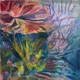 Sarah Cunningham, Moonlight Reflecting Petals, 2020, oil on canvas