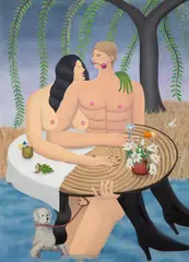 Gahee Park, Swamp Love, 2019–2020, oil on canvas