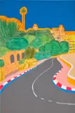 Duncan McCormick, Monaco Dream, 2020, acrylic and watercolor on canvas