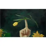 Shannon Cartier Lucy, Tulip on Finger, 2019, oil on canvas