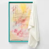 David Hammons, Untitled (Kool-Aid drawing #1), 2004, Kool-Aid powdered drink on paper with silk curtain, in artist's frame