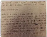 Félix González-Torres, "Untitled" (Love Letter From The War Front)