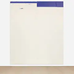 Untitled by Wade Guyton, 2013, Epson UltraChrome K3 inkjet on linen, offered May 2023