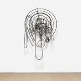 Thomas Houseago, Untitled (Rebar Mask 2), 2013, iron rebar construction