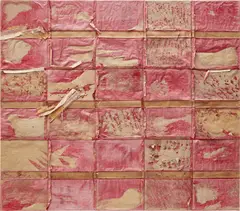 Samuel Levi Jones, Ain't Supposed to Cry, 2016, deconstructed encyclopedia books, canvas and wood