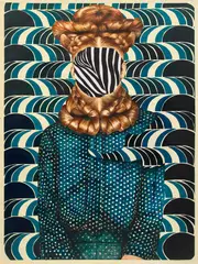 Ángeles Agrela, Elena, 2016, acrylic and pencil on paper