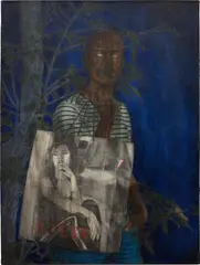 Cinga Samson, Inkonjane 3, 2019, oil on canvas