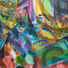 Caitlin Cherry, Attacdog Leviathan, 2019, oil on canvas