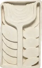 Thomas Houseago, Flower/Plant Panel I, 2011, Tuf-Cal, hemp and iron rebar