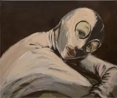 Claire Tabouret, Les masques (de bíaís 2), 2015, acrylic on canvas