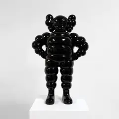 Chum (Black) by Kaws, 2008, painted bronze, sold May 2023