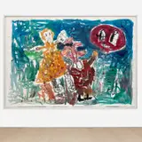 André Butzer, Untitled, 2008, watercolor on paper