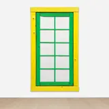 the no by Ugo Rondinone, 2015, acrylic on wood with Plexiglas, sold May 2023