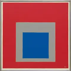 Untitled (Albers) by Tom Sachs, 2005, duct tape and synthetic polymer on wood, in artist's frame, sold May 2023