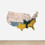 Nate Lowman, Conglomerate Influx, 2018, oil, alkyd and nylon thread on canvas