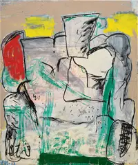 Eddie Martinez, Inside Thought, 2013, oil, enamel and spray paint on canvas