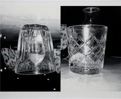 James White, Double Glass, 2018, oil and varnish on acrylic faced panel, in the artist's Plexiglas box
