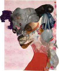 Wangechi Mutu, Eye Spy, 2012, mixed media and collage on paper