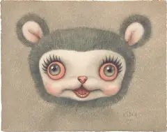 Mark Ryden, Classic Yak (Drawing), 2020, colored pencil on paper