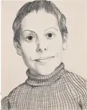 John Currin, Sister, 1993, pencil on paper