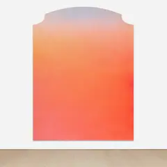 Untitled (Flat) by Alex Israel, 2012, acrylic and stucco on wood with aluminum frame, offered May 2023