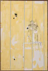 Harold Ancart, Untitled, 2012, oilstick and graphite on paper, in artist's frame