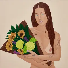 Scout Zabinski, Full Bloom, 2022, acrylic on canvas