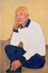 It's just a thought by Elitsa Ristova, 2020, oil on canvas, sold Sep 2023