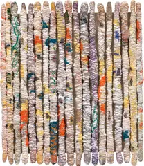 Sheila Hicks, Untitled, 2017, linen, cotton and silk on wood panel