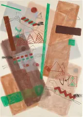 Jaune Quick–to–See Smith, Camas #19, 1980, pastel on paper