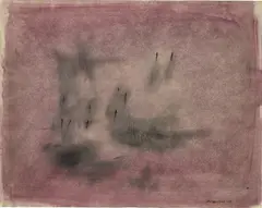 Norman Lewis, Untitled, 1952, ink and watercolor on paper