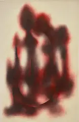 Norman Lewis, Untitled (Red Nude), 1962, oil on paper