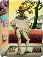 Kyle Dunn, Bandit, 2019, acrylic on epoxy resin, plaster and foam