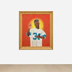 Kehinde Wiley, Untitled, 2003, oil on canvas, in artist's frame