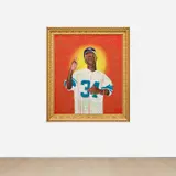 Kehinde Wiley, Untitled, 2003, oil on canvas, in artist's frame