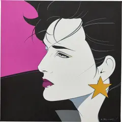 Patrick Nagel, Star, 1983, acrylic on canvas mounted to panel