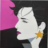 Patrick Nagel, Star, 1983, acrylic on canvas mounted to panel