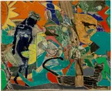 Romare Bearden, Green, 1971, collage on board