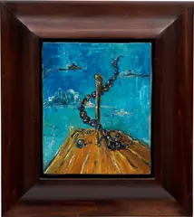 The Queen by George Condo, 1984, acrylic on canvas, in artist's frame, offered Sep 2023