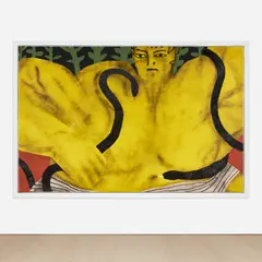 Snake Wizard by Vojtěch Kovařík, 2018, acrylic and oil on canvas, sold Sep 2023