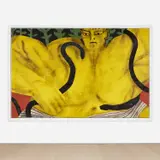 Vojtěch Kovařík, Snake Wizard, 2018, acrylic and oil on canvas