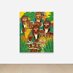 Koichi Sato, Tropical Rhythm & Soul, 2020, acrylic and oil on canvas