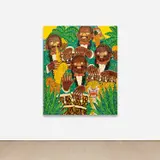 Koichi Sato, Tropical Rhythm & Soul, 2020, acrylic and oil on canvas