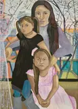 Aliza Nisenbaum, Yessi, Angela and Jessica, 2013, oil on linen