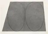 Robert Mangold, Plane/Figure, 1993, graphite on two adjoined sheets of paper