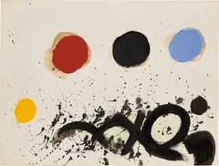 Adolph Gottlieb, Rolling, 1971, acrylic on paper