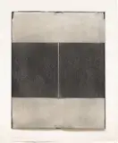 Christopher Wilmarth, Third Roebling, 1974, graphite, paper collage and staples on paper